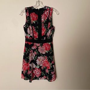 Nwot XS Disney princess mulan black floral dress